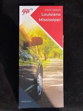 Louisiana Mississippi State Series Highway Travel Map 2022 NEW picture