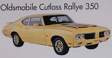 Oldsmobile Cutlass Picture Out of Print Spec Article Sheet Vtg Car Art Decor  picture