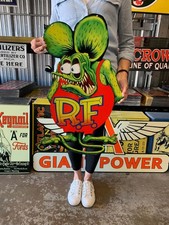 Vintage Style Metal Sign Rat Fink 30