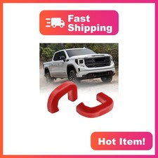 TECHPICCO GMC Sierra 1500 2019-2026 Red Silicone Tow Hook Covers picture