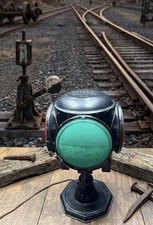 Vintage Dressel Railroad Switch Lamp Lantern Red Green Lenses Electrified RR picture