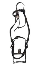VTG Wide Cheek Bridle Buermann Half-Breed Bird Bit Buffalo Bill Rosetts Cody picture