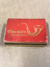 Vintage Churchill's Tobacconists - Matchbox, Matchbook picture