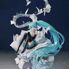35CM Hatsune Miku Anime PVC Action Figure GK Beautiful Girl Collectible Statue picture
