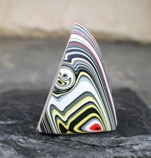 Finished Piece of Fordite - 59.75mm x 22.24mm x 9.25mm     (F-038) picture