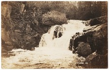 real photo New Boston NH - Tuckers Falls antique postcard RPPC picture