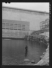 Photo:Norris Dam Tennessee 1930s TVA Dam Reservoir Construction picture