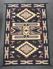 Southwest Area Rug in Style of Navajo Teec Nos Pos Rug Contemporary  84