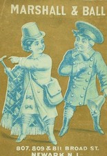 1870's-80's Lovely Marshall & Ball Newark Policeman Bell Spring Trade Card F82 picture