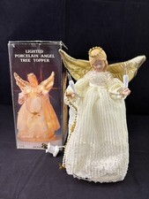 Vintage LIA Lighted Porcelain Angel Tree Topper picture