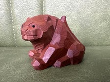 Japanese Hida Ichii Ittobori Tiger Wood Carving Takayama picture