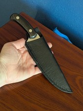 Vintage Parker Cut Co Eagle Brand Cutlery Hunting Knife Japan w/ Leather Sheath picture