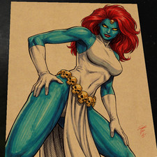 Mystique X-Men Art Print Signed 8.5x11 | Art by Keyeske picture