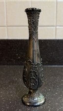 Vintage Silverplate Bud Vase 7