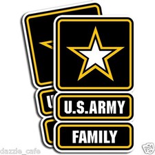 US Army - Family Sticker  -  Military Dye Cut Decal - 2 Pack MR 034 picture