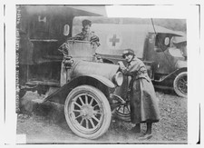 British Ambulance Drivers Near Front Historical Old Photo picture