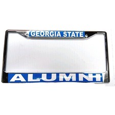 GEORGIA STATE/ALUMNI-College License Plate Frame, Polished Chrome- picture