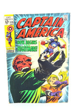 Captain America #115 Red Skull Cosmic Cube 1969 Marvel Comics G+ picture
