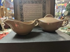 Mid Century Brown Melmac Cream/Sugar picture
