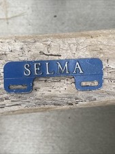 Vintage Selma County California motorcycle license plate Topper Die Cast c1960 picture