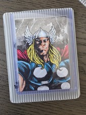 2026 Topps Mint Marvel Thor Sketch Card 1/1 Dan Borgonos Original Art Signed picture
