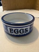 Beautiful Blue ~  Spongeware Bowl 6.25” picture