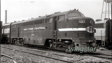 New York Central NYC No. 5017 Collinwood Ohio 1966 The  Garys Vintage Negative picture