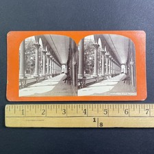Congress Hall Piazza Stereoview Saratoga Springs NY 1880s Unbranded picture