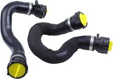 ApplianPar 2Pcs Upper and Lower Radiator Hose for Audi A6 2006-2011, Black  picture