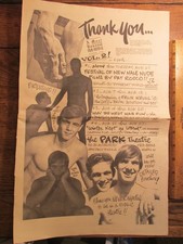 Vintage Ephemera Rare 1968 LA Gay Film Festival Print Ad Park Theater picture