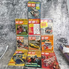 10 Vtg Hot Rod Magazine Lot 1970 1971 Boss 302 Mustang Hemi Cuda Camaro Z28 picture