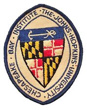 VTG PATCH THE JOHNS HOPKINS UNIVERSITY CHESAPEAKE BAY INSTITUTE Embroidered READ picture