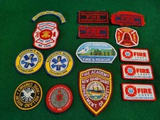 Vintage Fire Dept EMS Patch Lot 15 Emergency Services Memorabilia picture