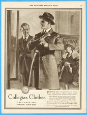 1921 David Adler Milwaukee WI Collegian Clothes 1920's Men's Fashion Clothing Ad picture