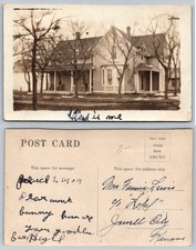 1909 KRUXO RPPC Jewell City Kansas House 