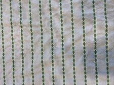 VTG Sewing Fabric SEERSUCKER Blue White Green 137”x43-1/2” picture