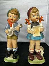 Hummel Like Boy & Girl Figurines Made In Japan Handpainted Vintage 9