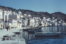 The waterfront at Poros a pair of islands in Greece circa 1960 Old Photo picture