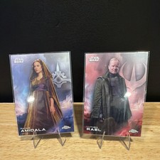 Topps Chrome Star Wars Padmé Amidala #141 & Luthen Rael #84 Lot (2) picture