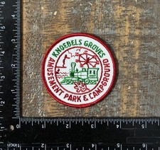 Vintage Knoebels Amusement Park & Campground Pennsylvania Souvenir Patch 1970s picture