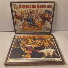 Vintage Ringling Bros World's Largest Menagerie Army Of Clowns 8