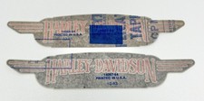 2 Vintage 80s Harley-Davidson Decal Sticker OEM Fuel Tank? 14067–84 & 14065–84 picture