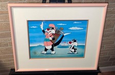 Warner Bros Cel Sylvester Cat Number One Golfer Robert McKimson Animation Rare picture
