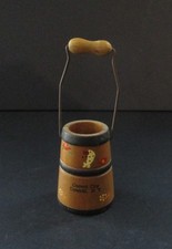 Vintage Souvenir Wooden Bucket Pail & Handle Carson City Catskill New York picture