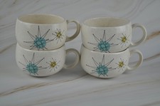Vintage Franciscan Starbust Tea Cups set of 4 Excellent picture