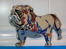 VINTAGE MACK TRUCKS BULLDOG PORCELAIN ENAMEL METAL SIGN SIZE 9