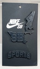 2017 Nike SB Heritage 86 Pin Set New On Card Black Out Skateboard Sneaker  picture