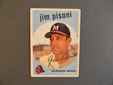 1959 Topps Baseball Card 259 Jim Pisoni picture