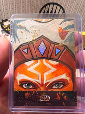 Topps 2023 Star Wars Finest Ahsoka Tano 1/1 Sketch Hard Signed Shyla Lee picture