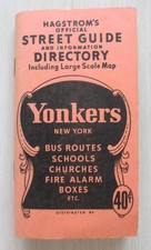 Vintage Hagstrom Yonkers New York Street Guide Directory Bus Trolley Railroad NY picture